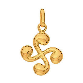 Photo de Croix Basque - Or jaune 18ct