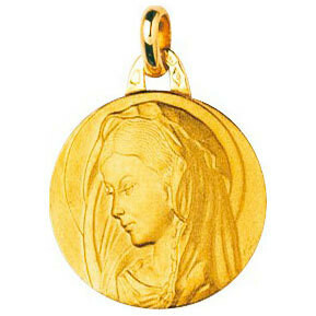 Photo de Médaille Vierge - Or jaune 18ct