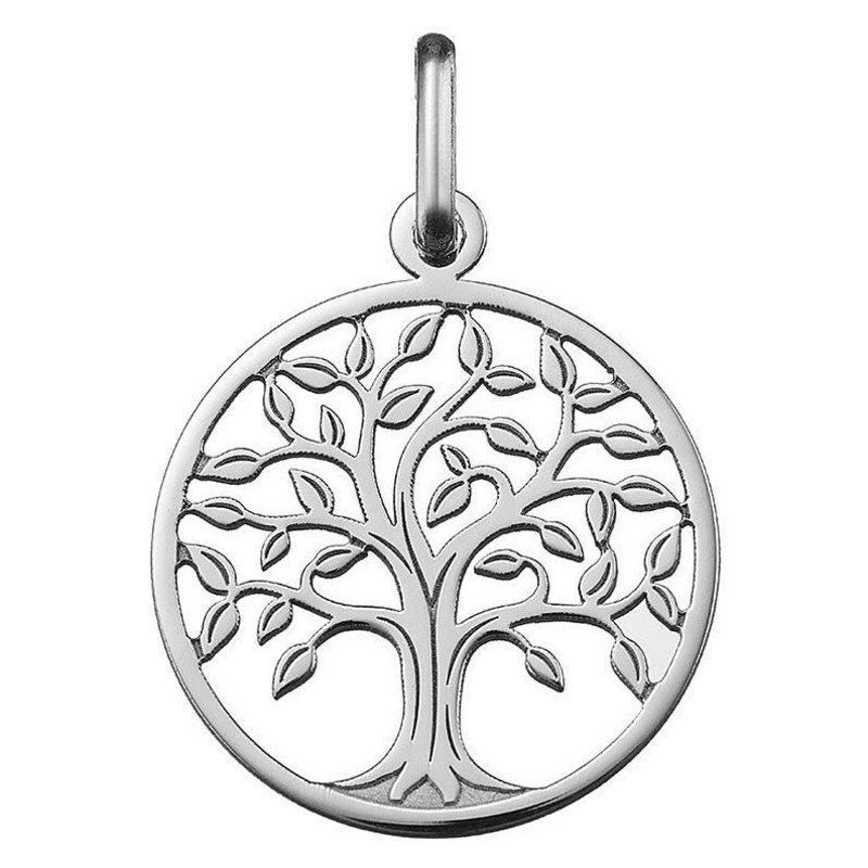 Photo de Médaille Arbre de vie majestueux ajourée - Or blanc 9ct