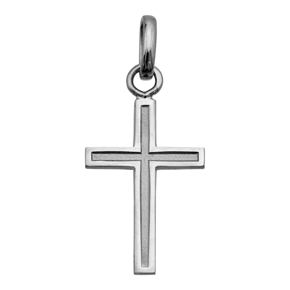 Photo de Croix personnalisée - Or blanc 18ct