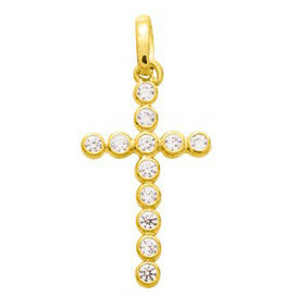 Photo de Croix oxyde - Or jaune 9ct