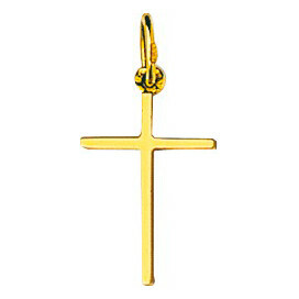 Photo de Croix fine - Or jaune 9ct
