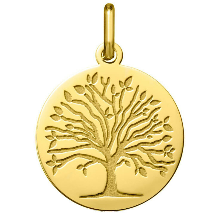 Photo de Médaille Arbre de vie - saison printemps - Or jaune 18ct