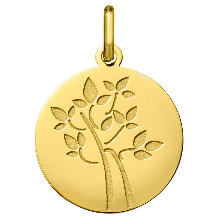 Photo de Médaille Arbre naissant - Or jaune 18ct