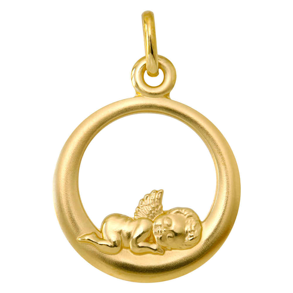 Photo de Pendentif Ange endormi - Or jaune 18ct