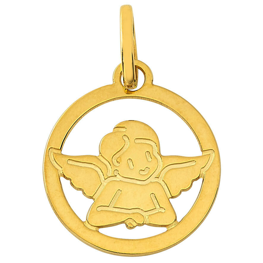 Photo de Médaille Ange ajouré - Or jaune 9ct