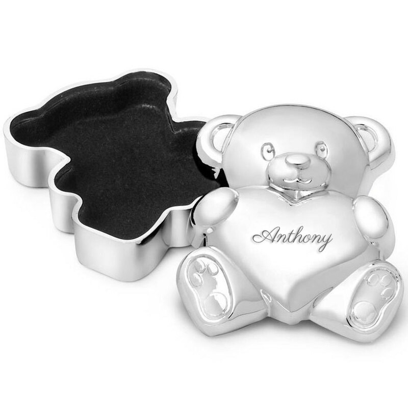 Photo de Boite à dents de lait ourson au coeur