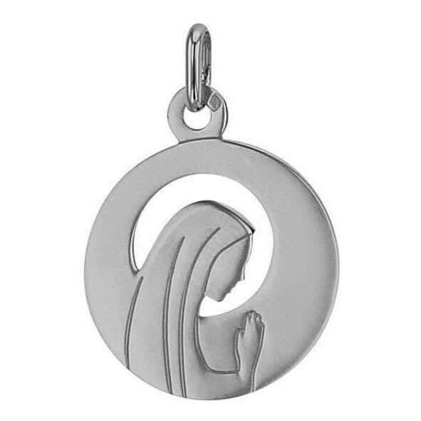 Photo de Médaille Vierge ajourée - Argent massif