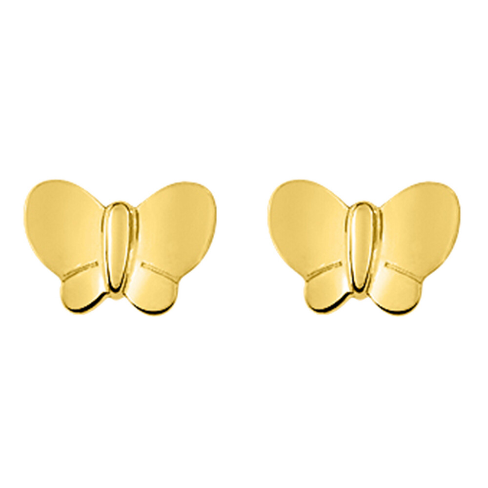 Photo de Boucles d'oreilles Papillons - Vis - Or jaune 9ct