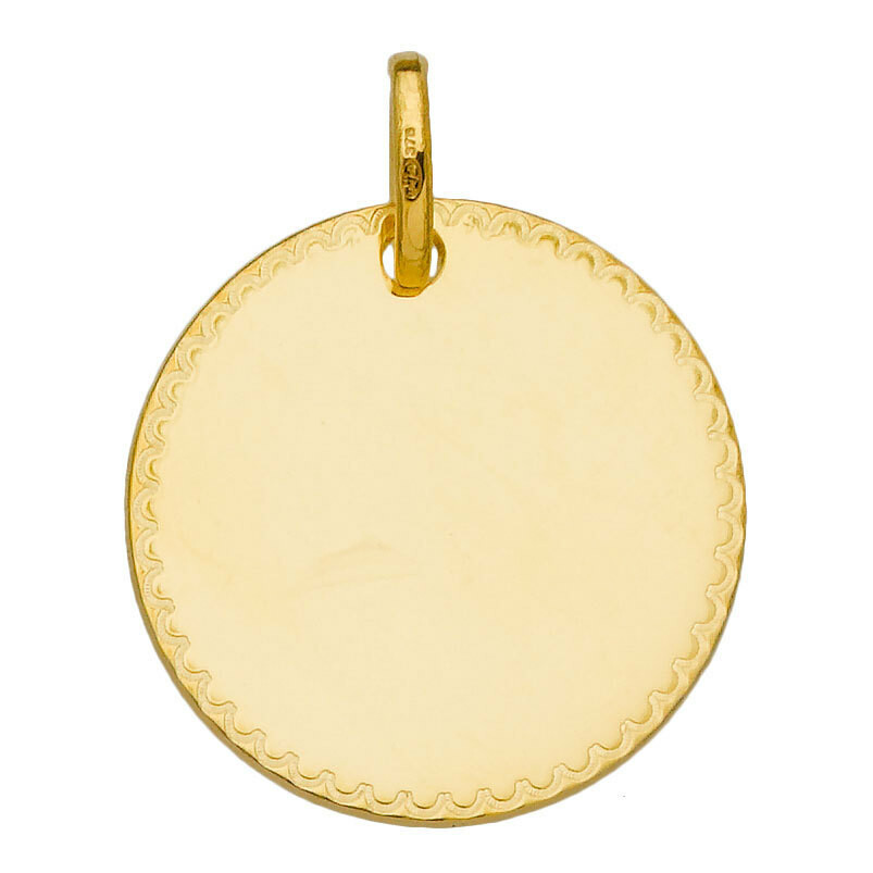 Photo de Médaille dentelles - Or jaune 9ct