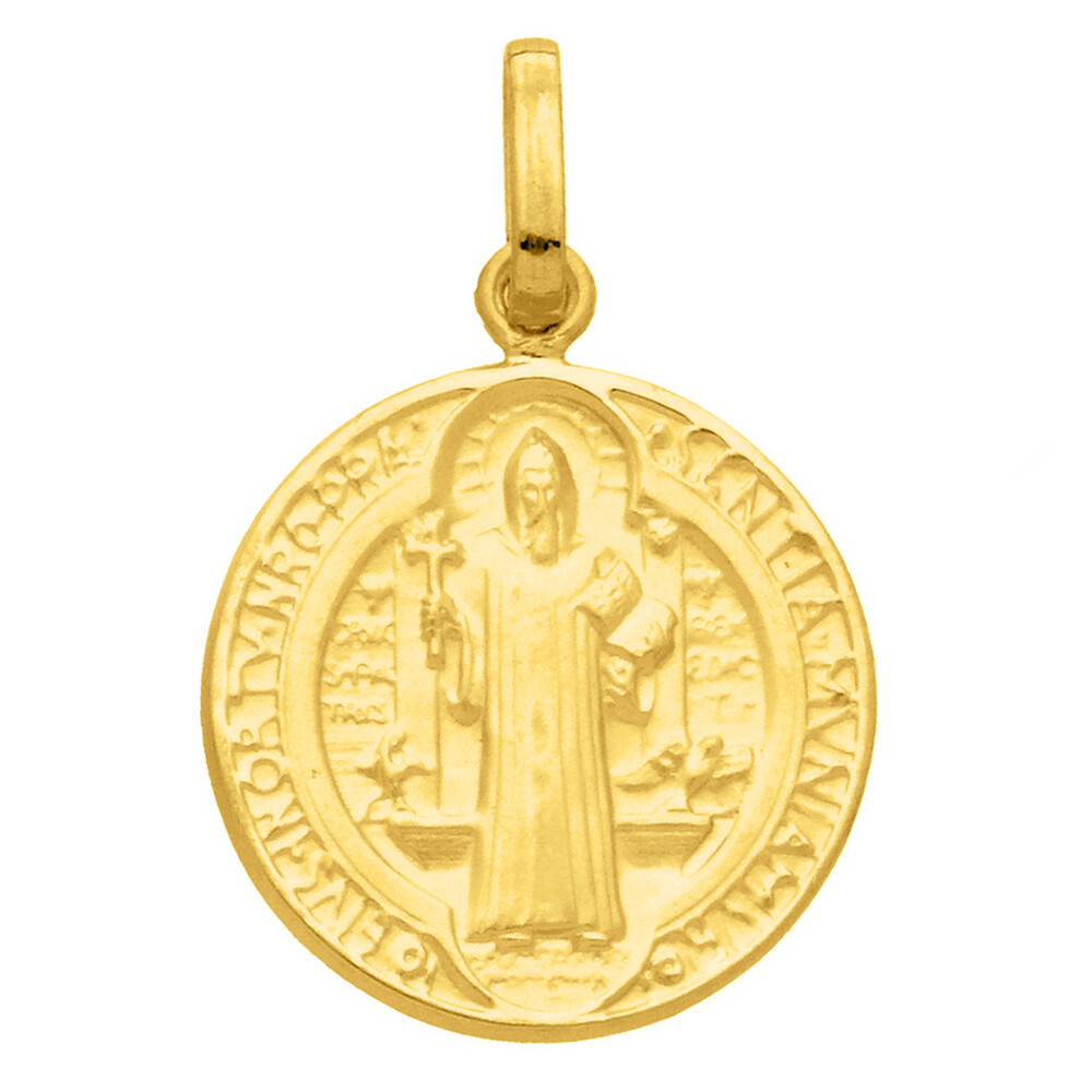 Photo de Médaille de Saint Benoît - Or jaune 18ct