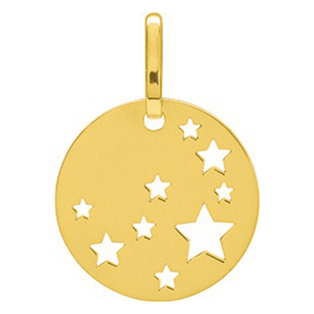 Photo de Médaille étoiles ajourée - Or jaune 18ct