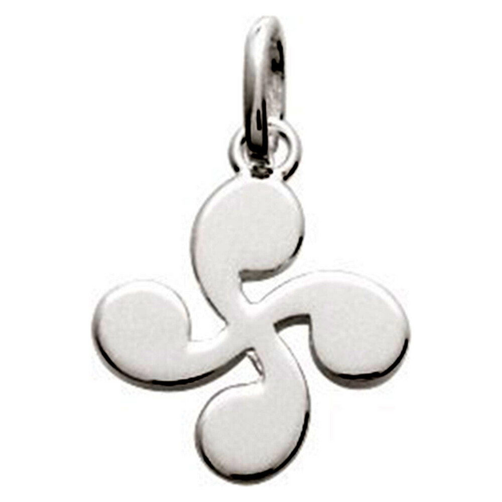 Photo de Pendentif croix basque - Argent massif
