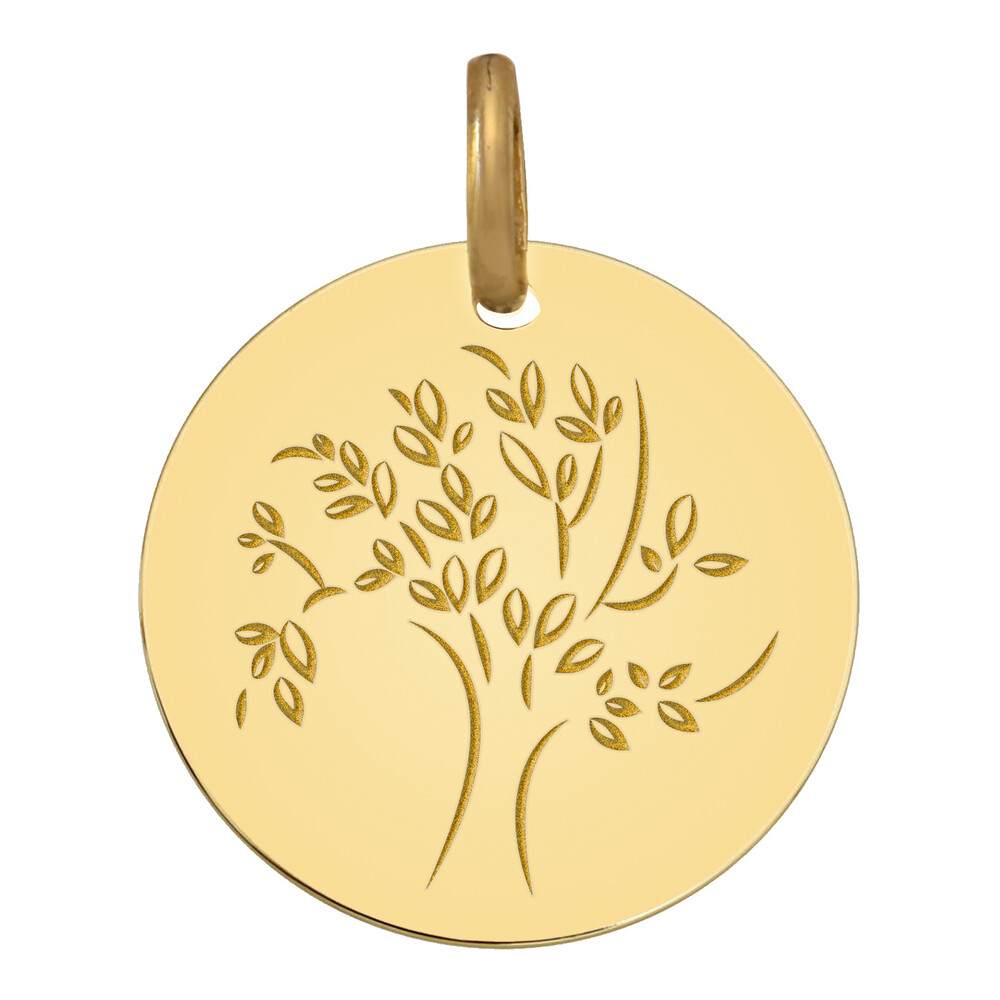 Photo de Médaille Arbre de vie captivant - Or jaune 9ct