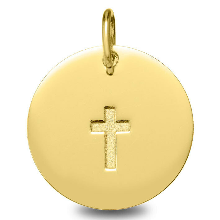 Photo de Médaille Croix - Or jaune 18ct