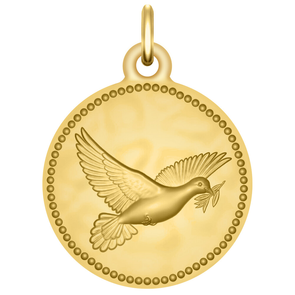 Photo de Médaille Colombe - Or jaune 9ct
