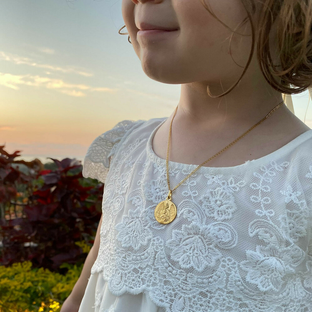 Photo de Médaille Ange Gardien - Or jaune 9ct